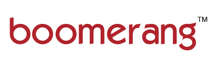 A logo for Boomerang