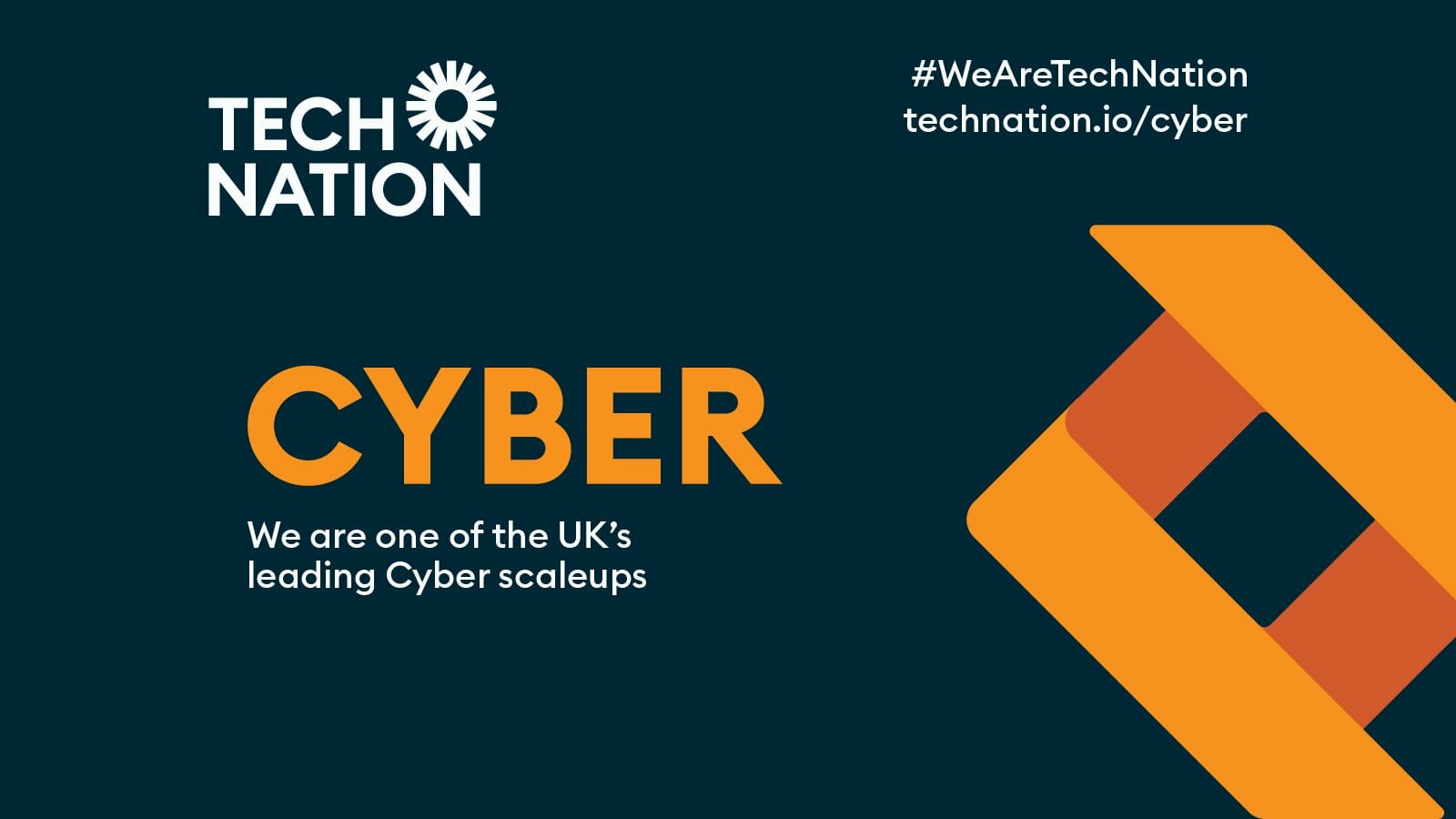 A branding image for the Tech Nation Cyber Scaleup