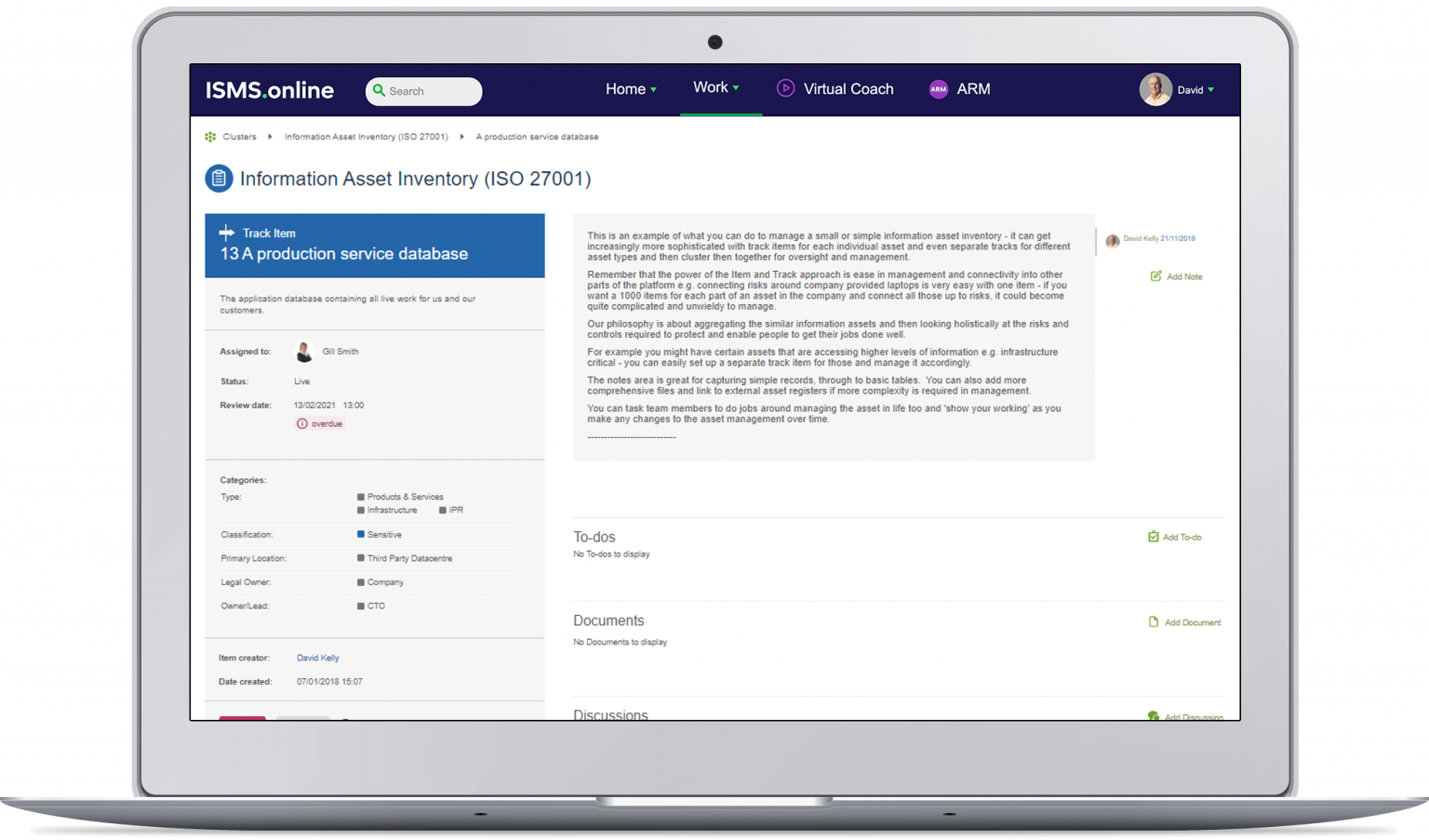 Information Asset Inventory | ISMS.online